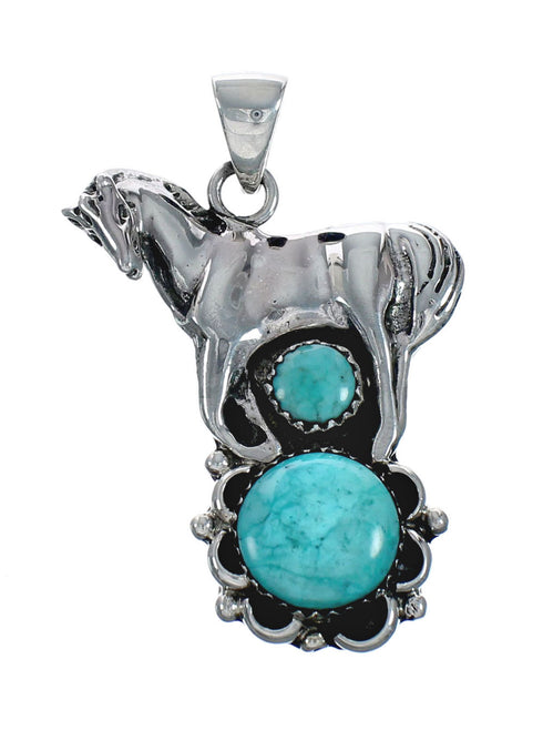 Navajo Italian Sterling Silver Chain Necklace And Pendant Set X11362